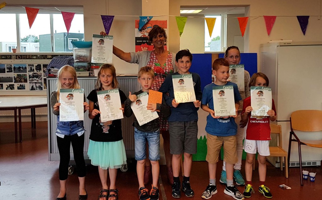 8 kinderen hebben op 29 juni 2017 hun Kanjerdiploma behaald in Haarlem - Noord (groep 77)